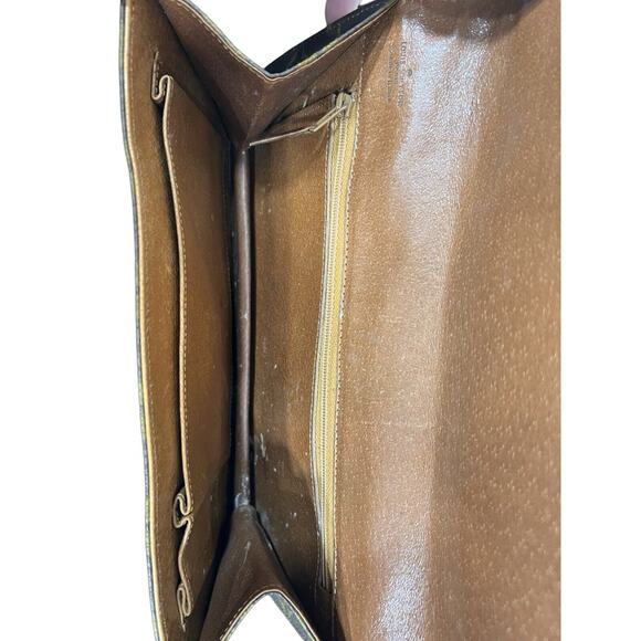 Louis Vuitton Pochette Dam Pouch Brown Leather Monogram Canvas - Picture 7 of 9